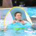 Baby Swimming Float With Canopy Inflatable Infant Floating Ring Kids - Minihomy