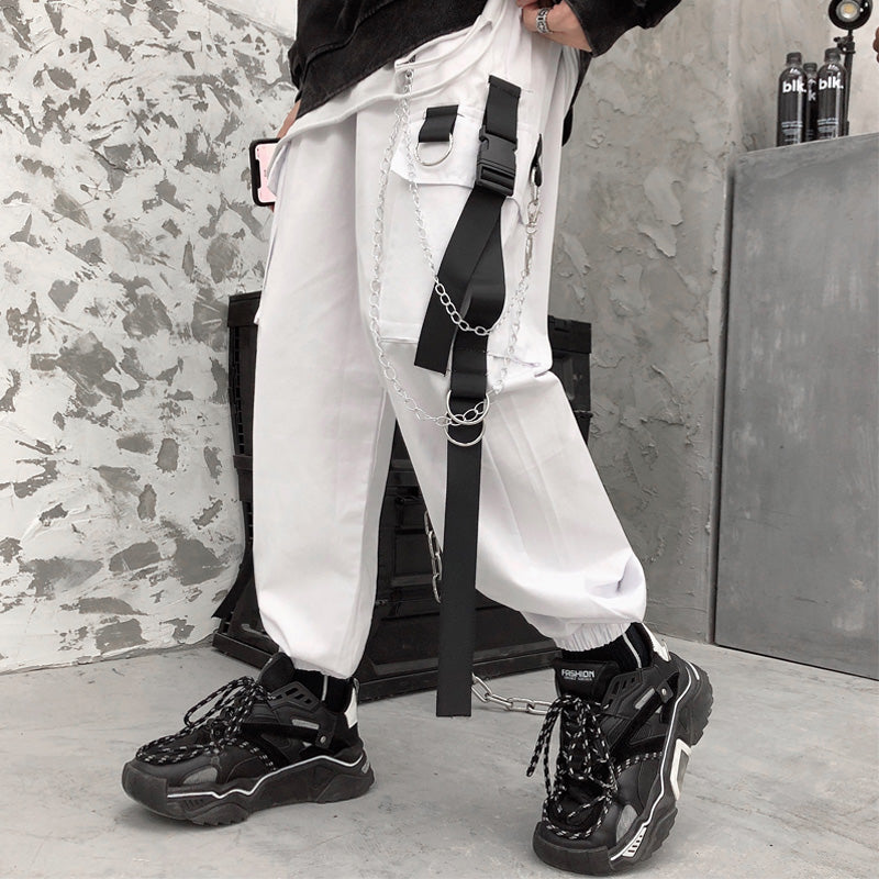 High Street Hip-hop Loose-fitting Cargo Slacks - Minihomy