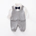 Baby Jumpsuit Spring And Autumn Gentleman Long-Sleeved Baby Clothes - Minihomy