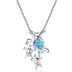 Three Turtles Platinum Opal Ladies Exquisite Necklace