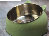 Pet Ceramic Dog Bowl Cat Food Bowl Water Bowl Double Bowl Large Anti-Overturning Protection Spine - Minihomy