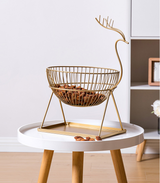 Homeware Creative Living Room Nordic Fruit Plate Basket Storage Basket Iron Art