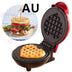 Mini Waffle Maker Waffle Home Children'S Breakfast Machine Portable Electric Baking Pan Light Food Machine - Minihomy