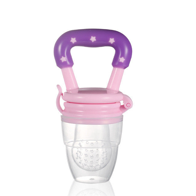 Baby Food Feeder with Pacifier Clip Holder Infant Baby Teether Silicone Teething Toys