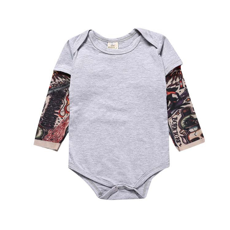 Baby Long Sleeve Tattoo Bag Fart Clothes - Minihomy
