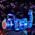 Gatling Bubble Gun Machine Children'S Automatic Electric Bubble Machine Porous Light Music - Minihomy