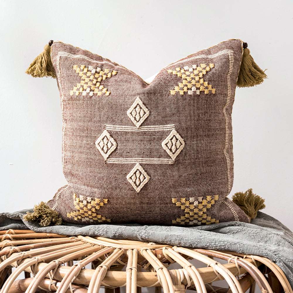 Imported Handmade Moroccan Pillow Cushion Bay Window Sofa Bed Cushion Bohemian Ins Style - Minihomy