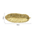 Glod Feather Platter Luxury Leaf Storage Tray For Women - Minihomy