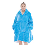 Glow In The Dark Stars Hoodie Blanket Oversized Sweatshirt Hooded Blankets - Minihomy