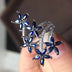 Sapphire 925 Silver 18K White Gold Plated Ladies Ring