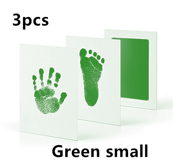 Non-toxic and wash-free baby ink watermarking oil fingerprints and footprints kit family souvenirs