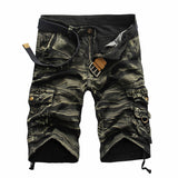 Men's Overalls Summer Camouflage Pants Loose Five Point Pants - Minihomy