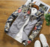 Men's Printed Casual Contrast Sports Hooded Camouflage Jacket - Minihomy