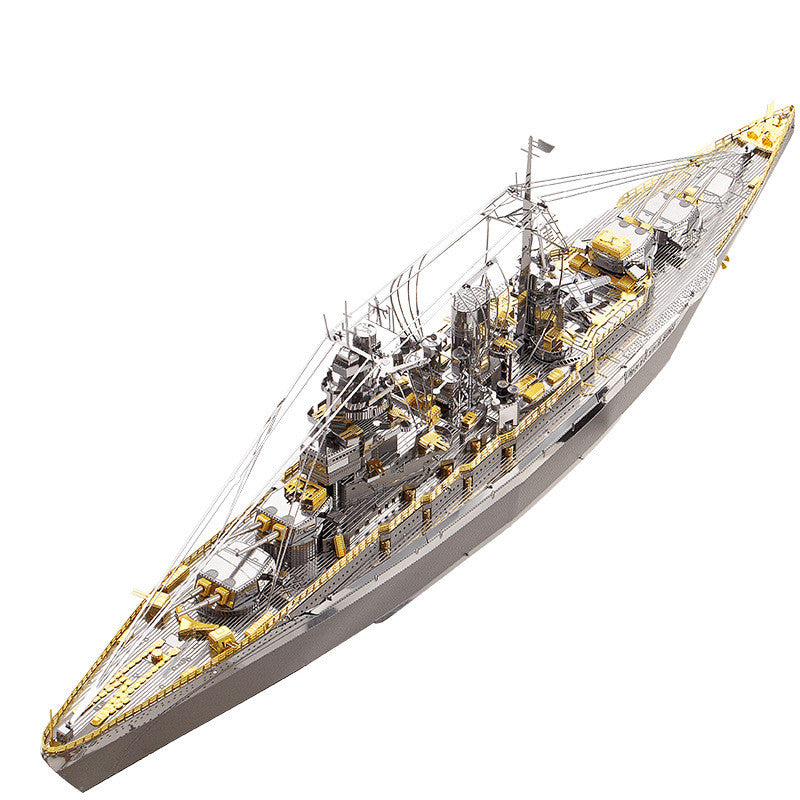 3d Three-dimensional Metal Puzzle Adult Liaoning Aircraft Carrier Ship Wuzhi 10 Aircraft Model Assembling Toy - Minihomy