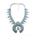 European And American Cross-border Trend Blue Necklace Exaggerated