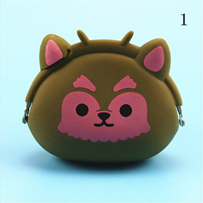 Lovely Girls Silicone Storage Animal Mini Pouch Coin Bags