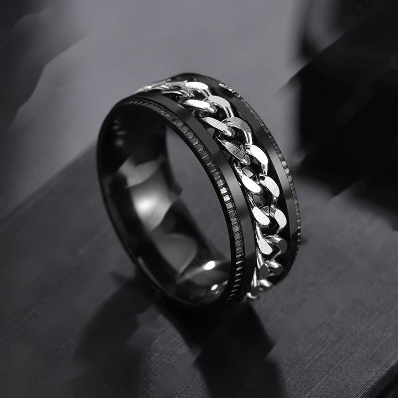 Stainless Steel Personality Men'S Ring