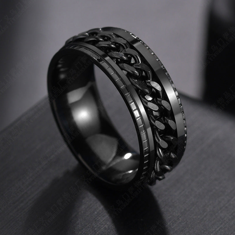 Stainless Steel Personality Men'S Ring