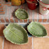 Green Leaf Horizontal Pattern Ceramic Dish Plate Melon Seed Dish Home Accessories Leaf - Minihomy