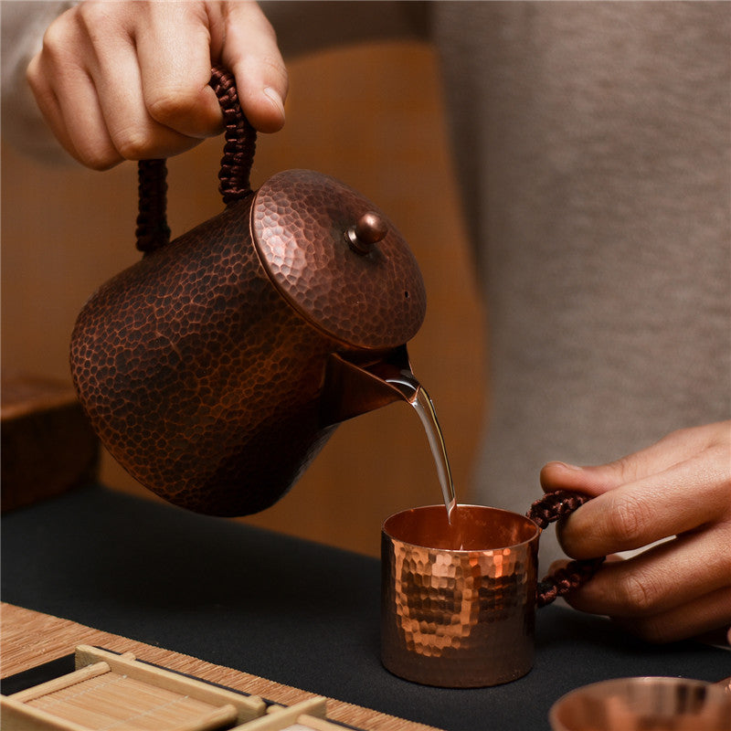 Handmade Small Copper Teapot Pure Copper Teapot Making Teapot