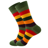 Striped Square Tube Socks for Men and Women