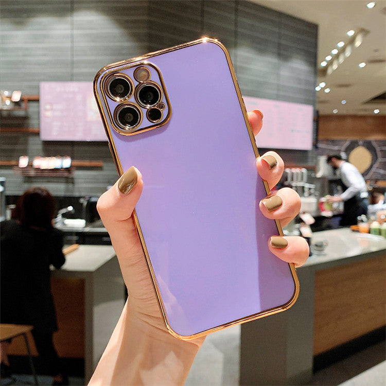 Solid Color Electroplating Mobile Phone Case All-inclusive Creativity