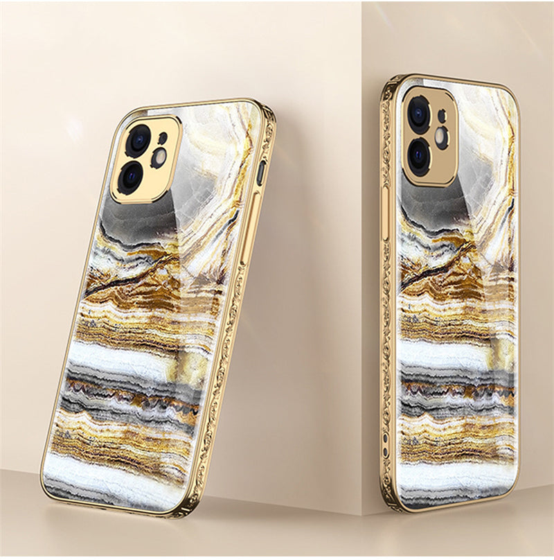 Mobile Phone Shell Embossed Electroplating Phone Case