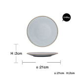 Household Dinner Plate  Flat Plate Bowl And Plate Set