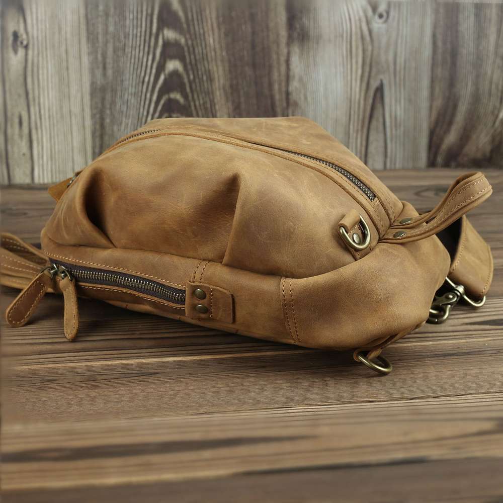 Large-capacity First Layer Retro Cowhide Bag - Minihomy