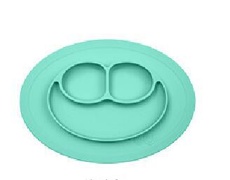 Children's meal pad with silicone smiling face plate - Minihomy