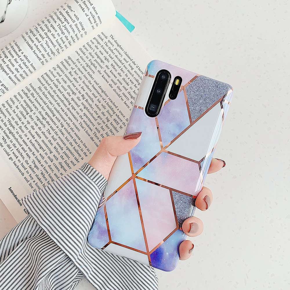 Electroplated marble mobile phone case - Minihomy