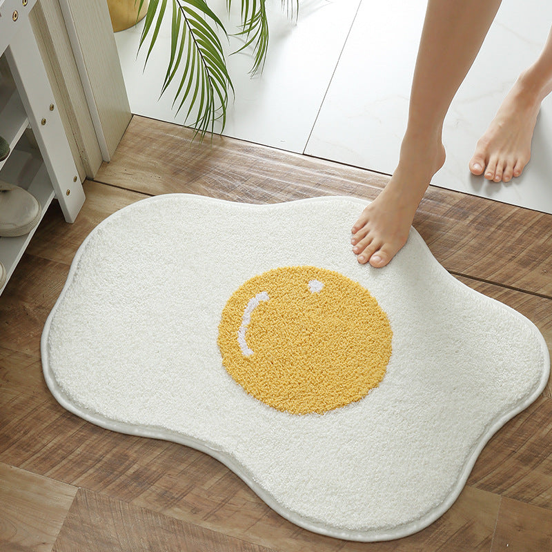 Funny Egg Entrance Carpet Hallway Bathroom Rug