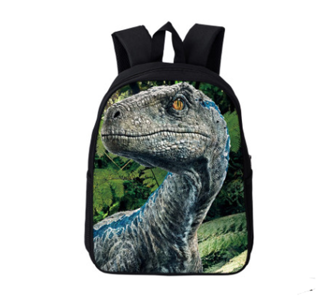 Jurassic dinosaur  backpack primary and secondary school students wear-resistant burden reduction bag 3D printing a generation of factory direct sales - Minihomy