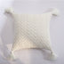 Chenille knitted quilted pillowcase - Minihomy