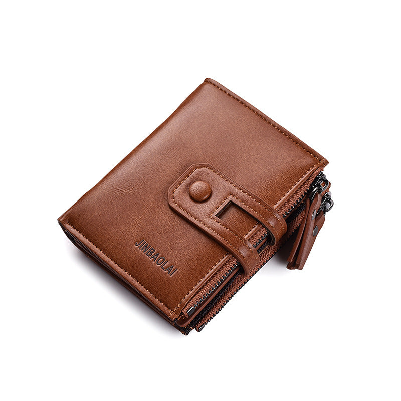 Buckle Retro Men's Wallet Wallet Multifunctional - Minihomy