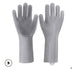 Silicone Heat-resistant Cleaning Brush Scrubbing Gloves - Minihomy