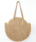 Round straw bag shoulder