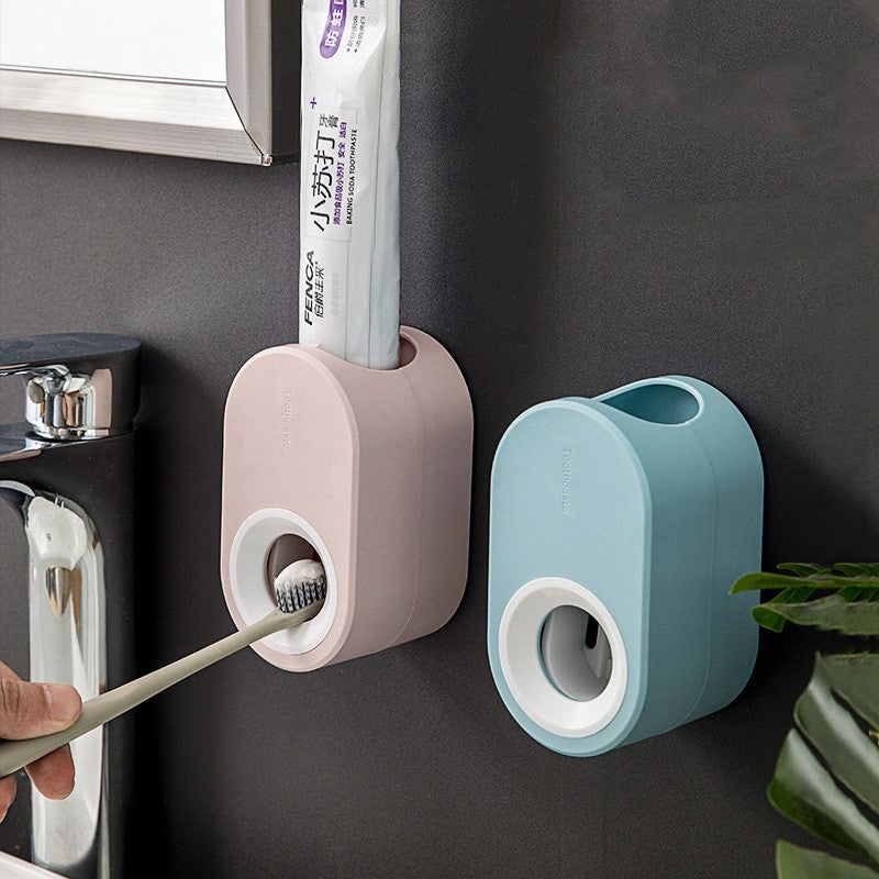 Punch-free toothbrush toothpaste rack - Minihomy