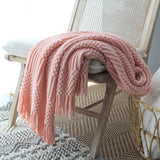 Woolen Nordic Knitted Sofa Blanket