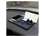 Car mobile phone bracket anti-skid pad car navigation device anti-mite pad instrument panel multi-function storage pad