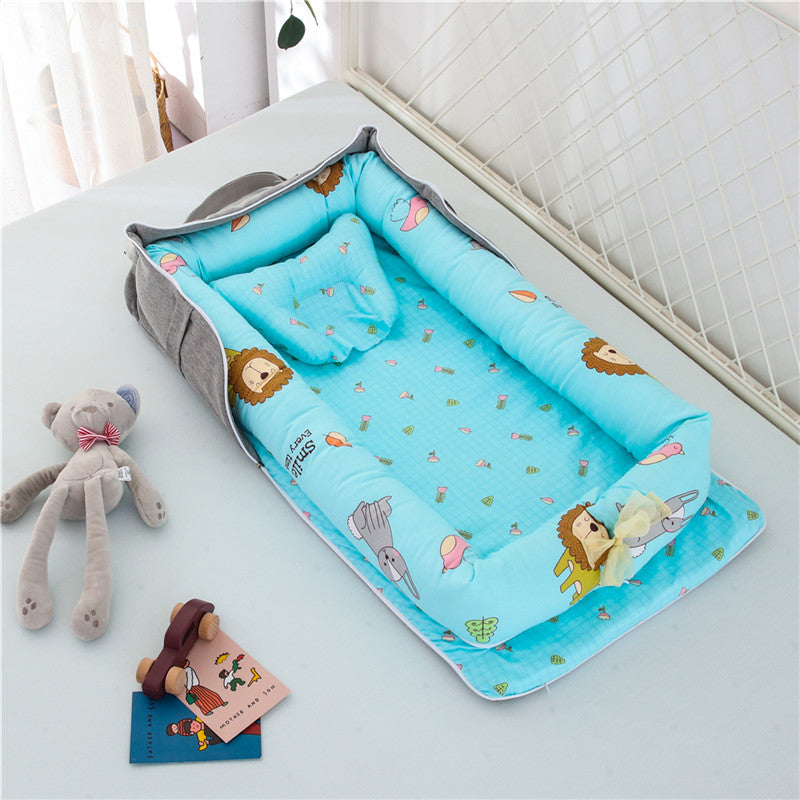 Cotton Portable Baby Crib Newborn Foldable - Minihomy