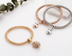 3 Pieces Set Crystal Bead Bracelet for Women Decorated with Crystal Owl Charm