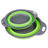 2 PCs Collapsible Silicone Colander - Minihomy