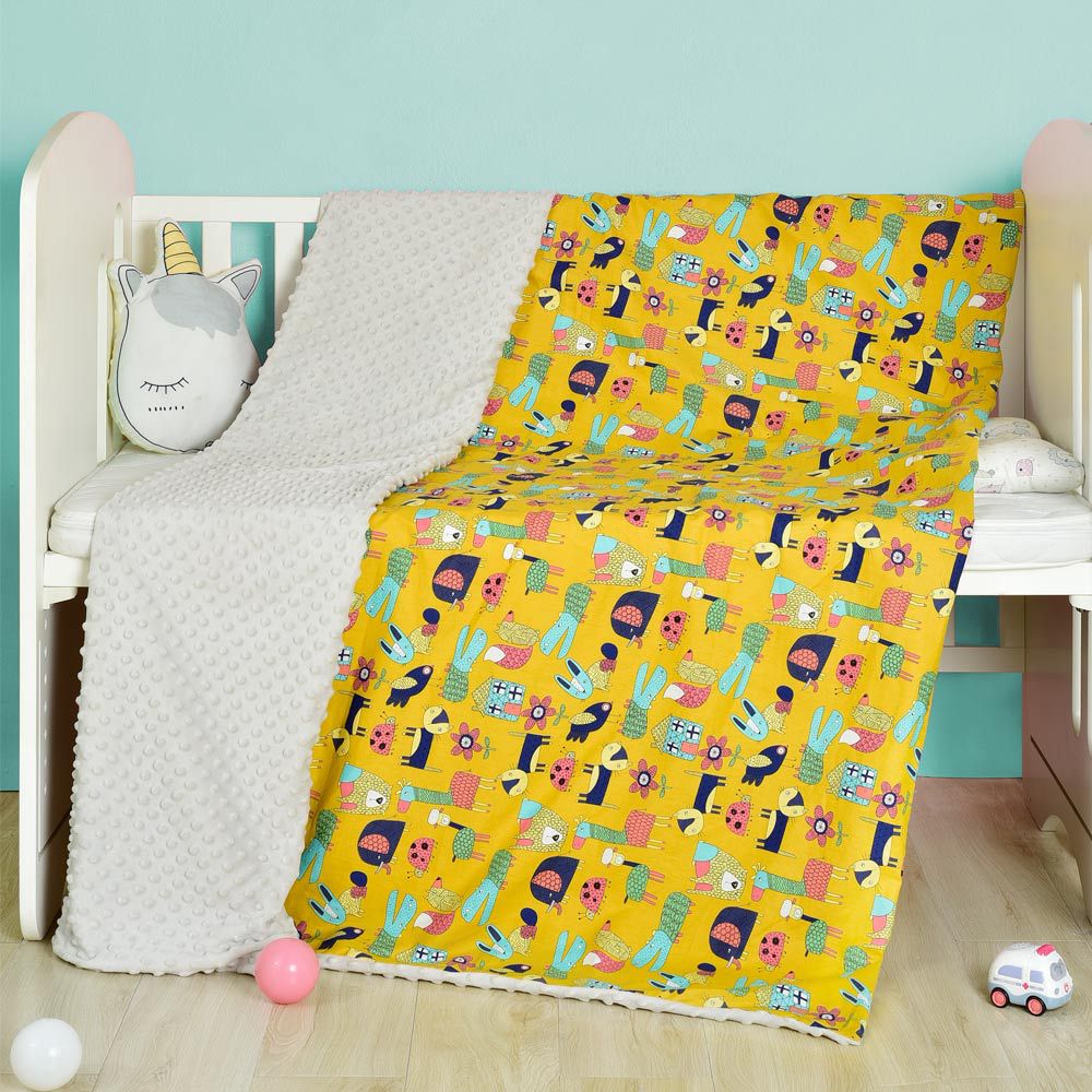 Cotton cartoon baby blanket - Minihomy