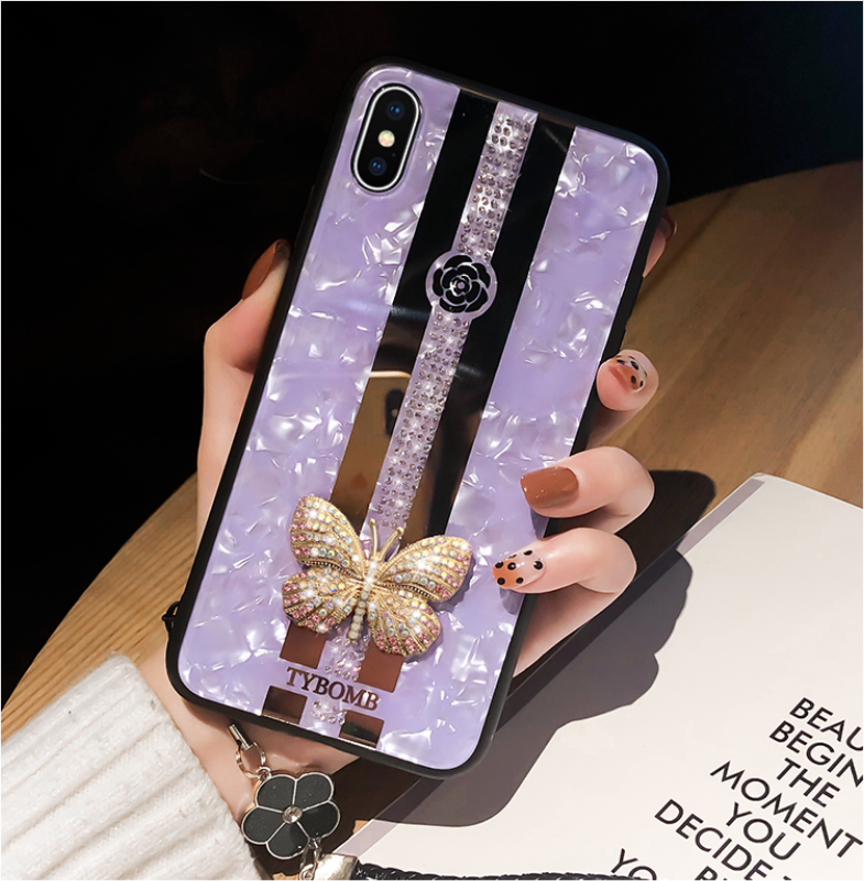 Luxury Diamond Butterfly Mirror iPhone Case - Minihomy