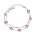 Double pink crystal bracelet