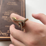 Personalized Retro Simple Carved Snake Ring