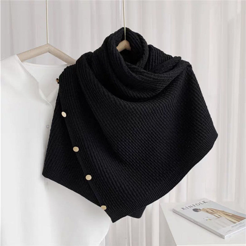 Variety Cashmere Snood Cape Sleeveless Waistcoat