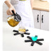 Foldable Pan Mat Sturdy Heat Resistant ABS Heat-insulated Anti-slip Anti-scald Pot Placemat For Kitchen Insulation Pads