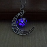 Glowing Pendant Necklaces Silver Plated Chain Necklaces - Minihomy